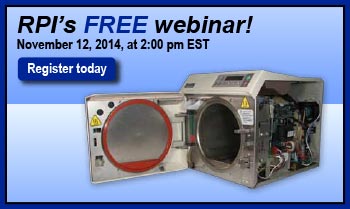 You're Invited to Participate in RPI's First Webinar on Tabletop Sterilizers!